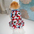 thumbnail image 5 of Small Dog Dress,Flowers Sleeveless Puppy Dress,Skirt for Small Dogs Cats, 5 of 5