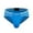 Blue, variant on Mens Thongs Underwear G-String Fashion Solid Ice silk Underpants Blue L