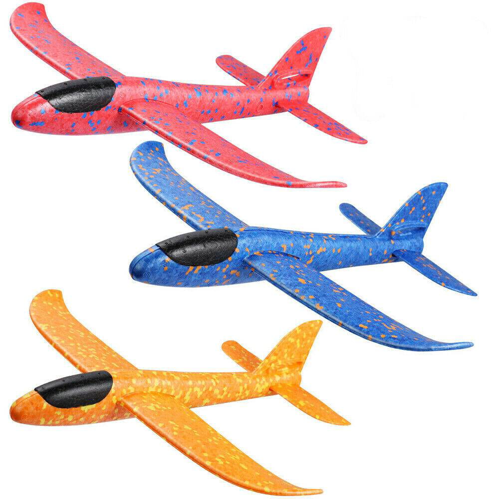 48CM Set Styroporflieger Kinder Flugzeug Spielzeug Outdoor Flieger zum werfen 
