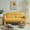 Yellow, variant on Modern 2 Seat Yellow - With Lambswool Fabric, Lumbar Pillow, Construction, Versatile Choice Living Area Lambswool, Piece