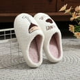 thumbnail image 6 of Woman Slippers Slip-on Slides Flats Close Toe Winter Home Furnishing Outdoor Indoor Fashion Slippers White 5.5, 6 of 9
