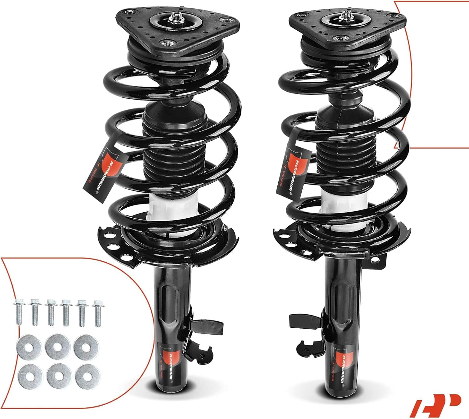 A-Premium Front Pair (2) Complete Strut & Coil Spring Assembly Compatible with Ford Escape 2014 2015 2016 2017 2018 2019, Driver and Passenger Side, AWD