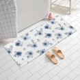 thumbnail image 2 of Pioneer Flower Floral Print Pattern Bathroom Rugs Mat, Non Slip Microfiber Bathroom Rug with Rubber Backing, Soft Mats for Bathroom Floor Tub Shower, 24"x60", 2 of 5