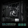 thumbnail image 4 of AS-120-K Trio 120mm Black Computer Case Fans 3 Pack High Performance Cooling Fans Low Noise 27.2 dB(A), Fan Speeds from 300 RPM - 2,000 RPM, 58 CFM, Hydraulic Bearing Quiet Long lifespan, 4 of 4