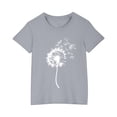 thumbnail image 2 of AUNVITO Girl's Tops Fashionable and Cute Printed Casual Short Sleeved Cotton Top for Boys and Girls, 2 of 4
