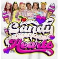 thumbnail image 2 of XOMG POP Dance Group Candy Hearts Women Crewneck Sweatshirt Brisco Brands M, 2 of 6
