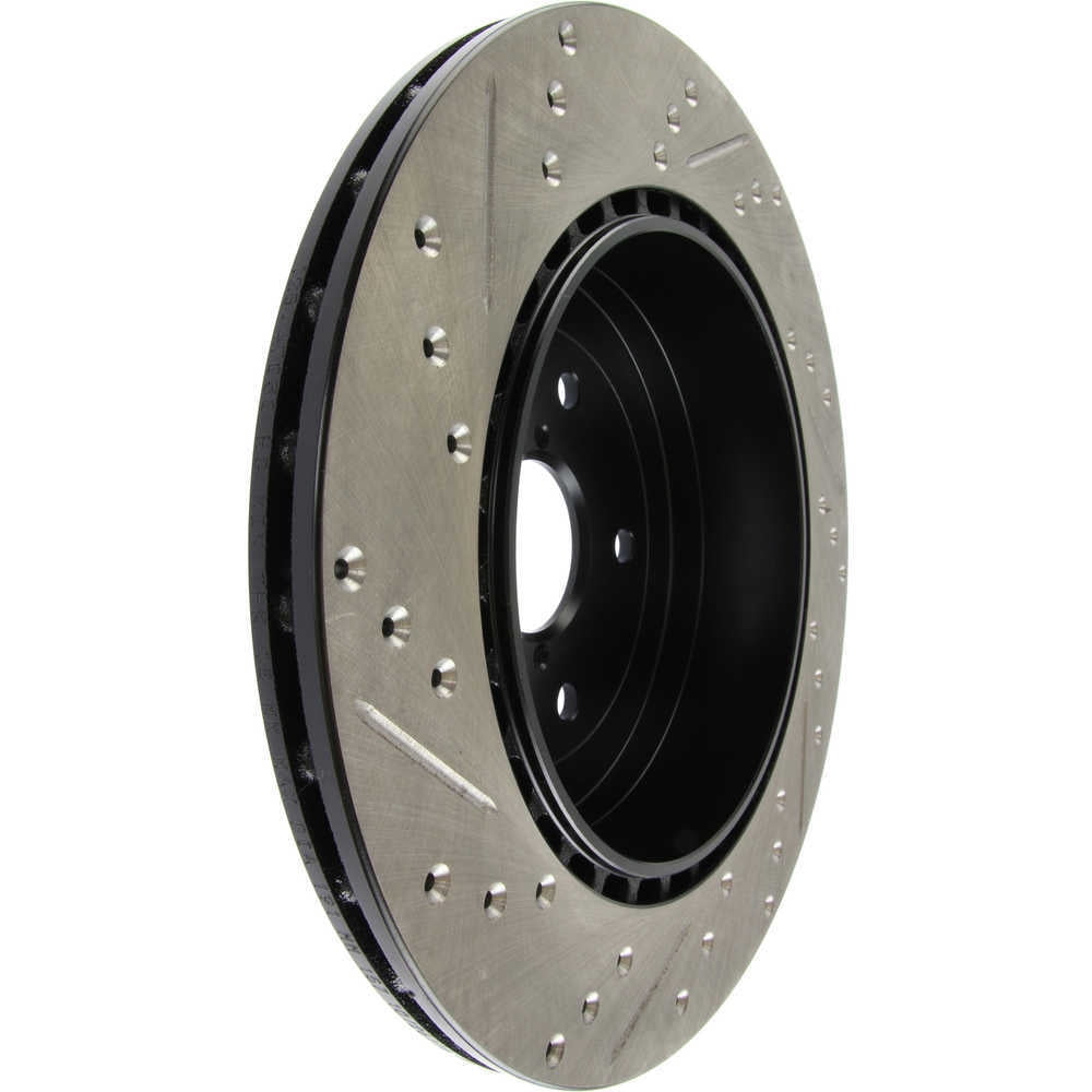 StopTech 08+ Subaru STI (Will Not Fit 05-07) Slotted & Drilled Sport Brake Rotor Fits select: 2015-2017 SUBARU WRX, 2017 SUBARU BRZ