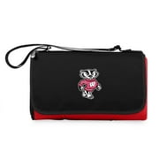 Red Wisconsin Badgers Outdoor Picnic Blanket Tote