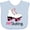 Blue, variant on Inktastic Girls I Heart Skating Girls Baby Bib