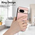 thumbnail image 2 of for Google Pixel 8 PU Leather Phone Case Cover, Classic Shoulder Strap Card Slots Shockproof Protective Ring Bracket Anti-scratch Ultra Slim Back Case for Google Pixel 8 - Rosegold, 2 of 8
