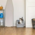 thumbnail image 3 of IRIS Large Cat Litter Box with Scatter Shield and Scoops, Open Top High Sided Cat Litter Pan, Silver, 3 of 7