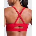 thumbnail image 5 of CRZ YOGA Butterlift Cross Back Sports Bras for Women Adjustable Thin Straps Pilates Padded Gym, 5 of 7