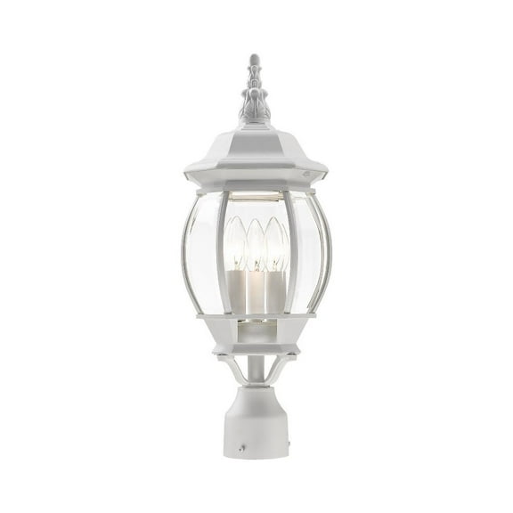 Livex Lighting - Frontenac - 3 Light Outdoor Post Top Lantern in Traditional
