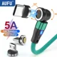 thumbnail image 2 of AUFU-Cable magnético de carga rápida 5A, Cable USB tipo C giratorio 540, para iPhone 14, Samsung, Xiaomi, Realme, 2 of 5