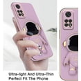thumbnail image 3 of Compatible with Redmi Note 11 Pro Case Silicone TPU Plating, Xiaomi Redmi Note 11 Pro Case Cute Astronaut Pattern Phone Case with Stand (Redmi Note 11 Pro, Purple), 3 of 14