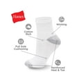 thumbnail image 3 of Hanes Women's Athletic Ankle Socks, Full Sole Cushion, 10-Pairs White 5-9, 3 of 6