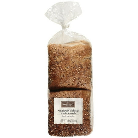 The Bakery At Walmart Multigrain Ciabatta Sandwich Rolls, 18 oz