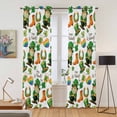 thumbnail image 2 of Saint Patrick's Day Kitchen Curtains Window Panels, Gnomes Hats Boots Clovers Leaves Insulated Window Treatment Curtain, Grommet Curtains for Bedroom/Living Room/Bathroom, 2 Piece 42"Wx84"L, 2 of 8