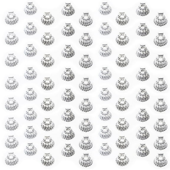 FRCOLOR 100Pcs Round Christmas Ornament Caps Replacement Plastic Xmas Ornament Hangers Caps for Christmas Tree DIY Decorations Party Supplies