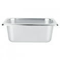 thumbnail image 1 of Nikou Buffet Bassin en Acier Inoxydable Servant Self Service Server, Acier Inoxydable Assiettes Alimentaires Pots Plateau Plats Titulaire Conteneur Carré, 1 of 8