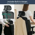 thumbnail image 4 of Ergonomic SkyMesh Office Chair in Black - High Mesh Back with Adjustable Armrests, Lumbar Support & Class 4 Piston - Ideal for Home Office & Gaming use, 4 of 9