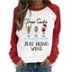 thumbnail image 2 of Pntutb Mujer Primavera Patchwork Navidad Impreso Manga Larga Cuello Redondo Casual Tee tops Pntutb Pntutb-5832, 2 of 7