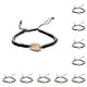 thumbnail image 1 of Juego de pulseras trenzadas Jumpingount de concha hecha a mano Accesorio de moda Negro, 1 of 6