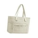 thumbnail image 4 of Bolso de bolso de hombro con correa de con correa de peso ligero con cremallera de desgaste de la cremallera gran capacidad para el trabajo de la Beige, 4 of 8