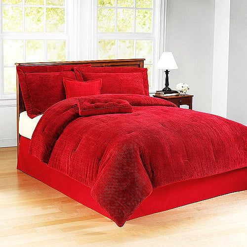 Mainstays Corduroy Full Comforter Set 4 Piece Walmart Com