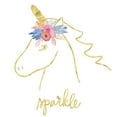 thumbnail image 3 of Noonday Design 12x12 Black Modern Framed Museum Art Print Titled - Golden Unicorn III Sparkle, 3 of 5