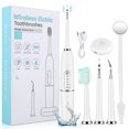 thumbnail image 1 of Kit de limpieza de dientes, removedor de sarro ultrasónico profesional para el cuidado del hogar, recargable por Usb, 2 cabezales y 5 modos para, 1 of 5