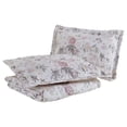 thumbnail image 5 of Laura Ashley Breezy Floral Pink Quilt Set Full/Queen Gray, 5 of 7