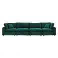 thumbnail image 5 of Modway Commix Down Filled Overstuffed Performance Velvet 4-Seater Sofa in Green, 5 of 5