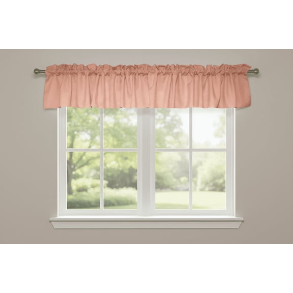 Solid Poplin Window Valance 58" Wide Peach