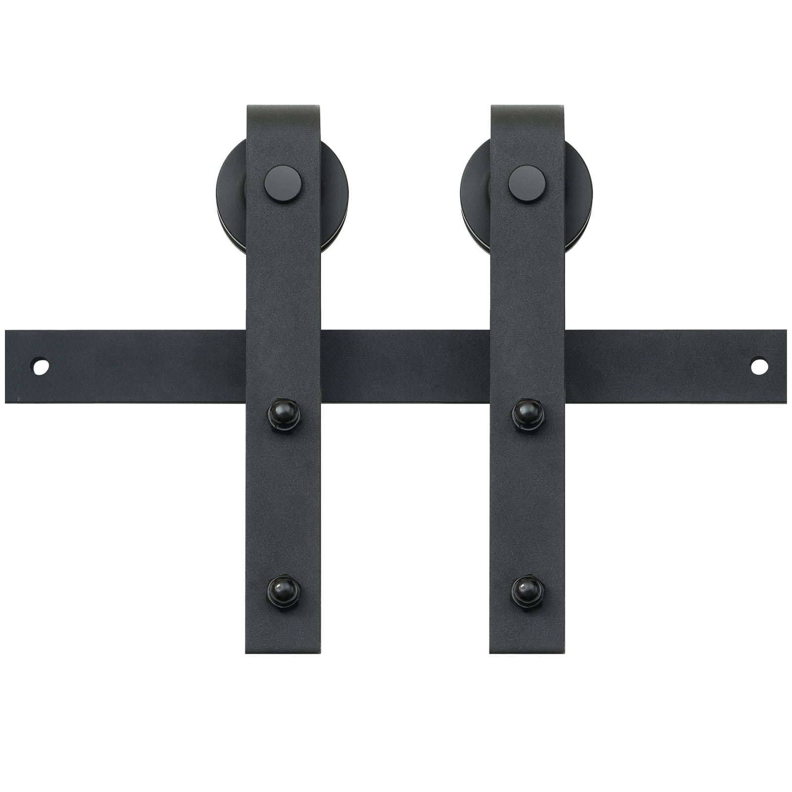 BENTISM 004-2.44M 8 ft, Sliding Hardware Closet Track Barn Door Hardware Kit