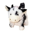 thumbnail image 2 of Cow Stuffed Animal Soft Short Hair Interactive Toy With Motion & Sound Cute Farm Animal For Kids, 2 of 5