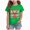 E622-Green, variant on NOLDARES Christmas Crew Neck Shirts for Girls Boys Xmas Shirt Top Short Sleeve Christmas Elk Print Graphic T Shirt Holiday Tees,Size 5-6 Y