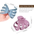 thumbnail image 3 of Lolalet Octopus Hair Claw Clips, 5 Pack Non-slip Jaw Clips Medium Hair Clamps for Thick Curly Long Hair, Wide Grip Hair Accessories for Women Girls -Style A, 3 of 6