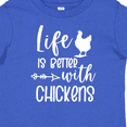 thumbnail image 4 of Inktastic Life is Better with Chickens Boys or Girls Baby T-Shirt, 4 of 5