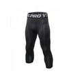 thumbnail image 3 of MarinaVida Men Compression Shorts 3/4 Cropped Pants Gym Clothes Base Layers Running Tights Leggings, 3 of 4