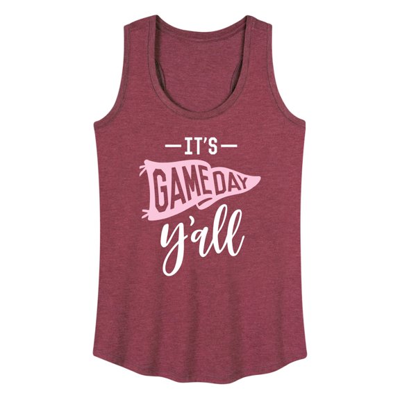 Instant Message - It's Game Day Y'all Women's Graphic Racerback Tank