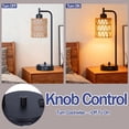 thumbnail image 2 of COTULIN Rattan Table Lamps Set of 2, 2 of 8