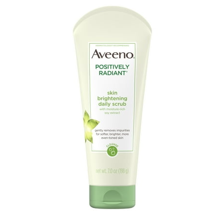 Aveeno Positively Radiant Skin Brightening Exfoliating Face Scrub 7 (Best Exfoliating Scrub For Legs)