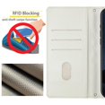thumbnail image 5 of Quilted Wallet Case for iPhone 14 Pro with RFID Blocking Slots & Wrist Strap Stand Cover Pink, 5 of 5