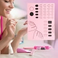 thumbnail image 2 of Unique Bargains 1 Pc Rectangular Foldable Nail Art Stamping Mat Pink, 2 of 6