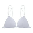 thumbnail image 2 of Fsqjgq Bras for Women Front Closure French Beauty Back Underwear Triangle Cup Seamless Wireless Bras Convertible Push Up Bra Bralettes Grey Size L, 2 of 3