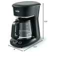 thumbnail image 3 of Mr. Coffee Cafetera de Goteo Negra Programable de 12 Tazas, 3 of 5