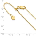 thumbnail image 6 of Finest Gold Leslies Sterling Silver Gold-Plated Adjustable 1 mm Diamond-Cut Square 22 in. Snake Chain, 6 of 6
