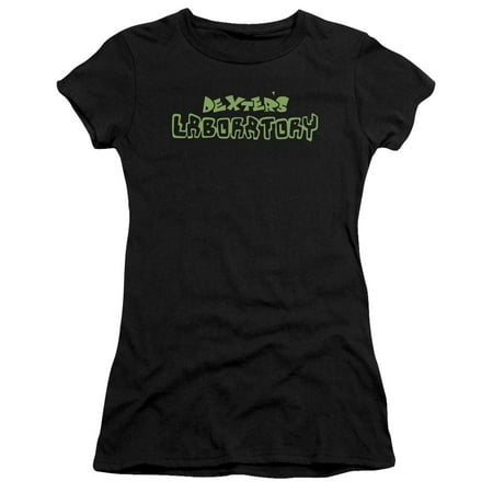 Dexter's Laboratory Cartoon Network TV Series Logo Juniors Sheer T-Shirt