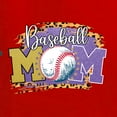 thumbnail image 2 of Baseball Mom Cheetah Glitter Sports Unisex Graphic Hoodie Sweatshirt, Red, X-Large, 2 of 4